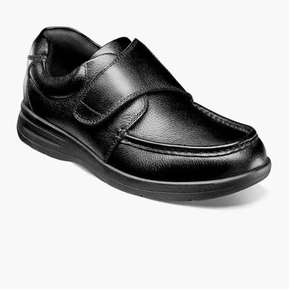 Nunn bush black cam moc toe black comfort shoes size 13 wide - Picture 1 of 8